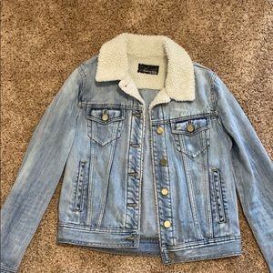 sherpa denim jacket jean jacket